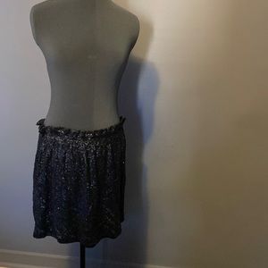 Sequined mini skirt